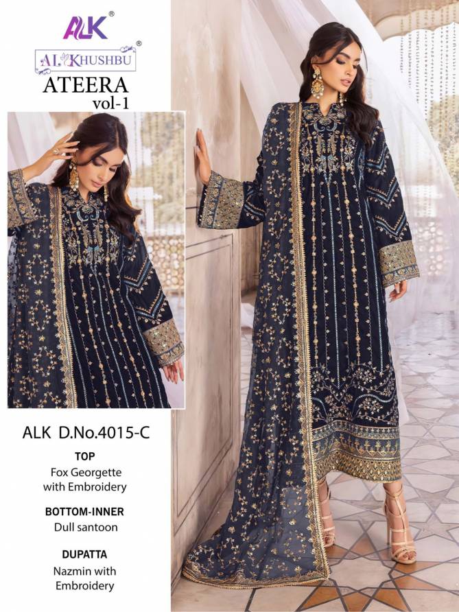 Alk Khushbu Ateera Vol 1 Wholesale Pakistani Salwar Suit Catalog